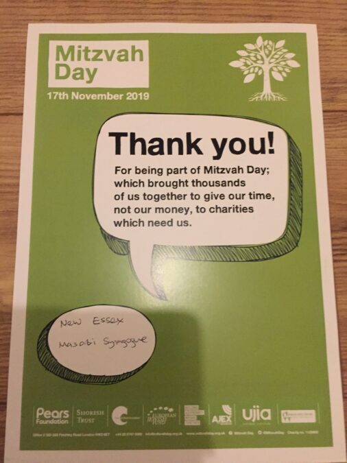 MITZVAH DAY 2019 – THANK YOU